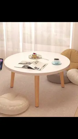 Bàn trà sofa tròn ngồi bệt mini kích thước 40x40x30 phong cách vintage dùng làm bàn decor phòng ngủ siêu xinh cute. ##gotchamchan##giadungthongminh##banmini##giadungtienich##decor