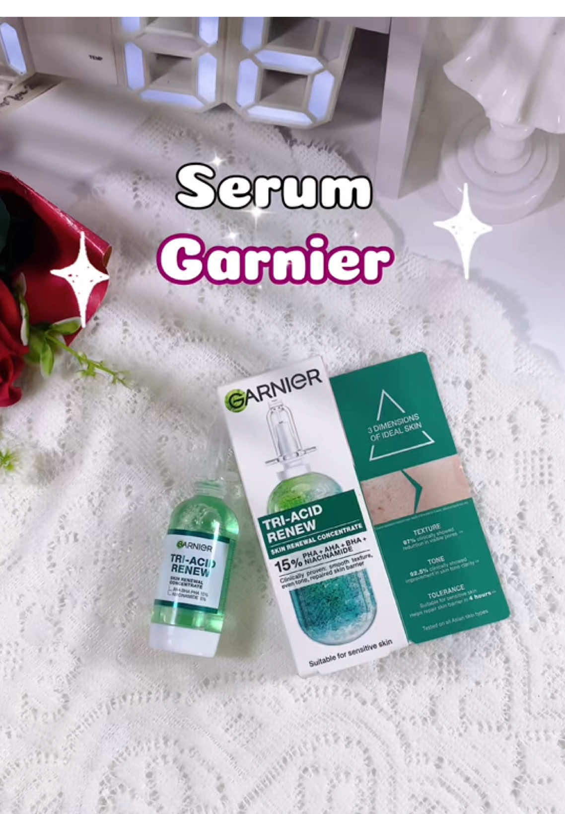 Dùng thích lắm mí bà ơi  #chamda #garnierpartner #TikTokFinds #serumpeelxanh