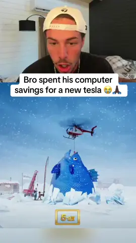 Bro spent his computer savings for a new tesla 😭 #fyp #streaming #streamer 