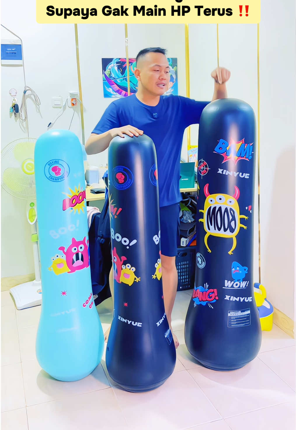 Promo Samsak Tinju Boxing Untuk Anak, Bisa Juga Untuk Olah Raga Maupun Untuk Latihan Anaknya Dirumah Supaya Tidak Main HP Teruss Agar Perlahan-lahan Lepas Dari Ketergantungan HP, Bahan Kualitas Premium Tebal Dari Bahan PVC Jadi Aman & Nyaman Digunakan, Serta Double Pengaman Jadi Tidak Akan Bocor, Beli & Pilihnya Di Keranjang Kuning Selagi Masih Promo Diskon Jangan Sampai Kehabisan‼️ #samsakboxingberdiri #samsaktinjuanak #samsaktinjuberdiri #samsaktinjuboxinganak #samsakanak 
