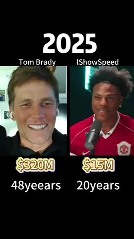Compare networth of Tom Brady and lShowSpeed #fyp #celebrity #entertainment #tombrady #ishowspeed 