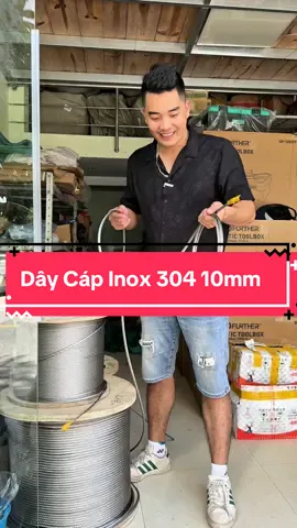 Dây Cáp Inox 304 10mm Đủ Kích Thước Theo Yêu Cầu #hienkimkhi #kimkhi #kimkhitonghop #diennuoc #xuhuong 