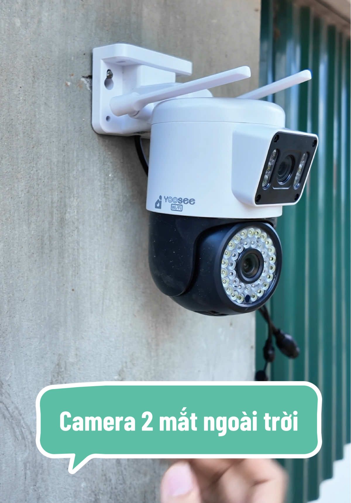 Mua Camera 2 mắt ngoài trời #camerangoaitroi #cameragiamsat #camera2mat #camera2matyoosee #hieudadung 