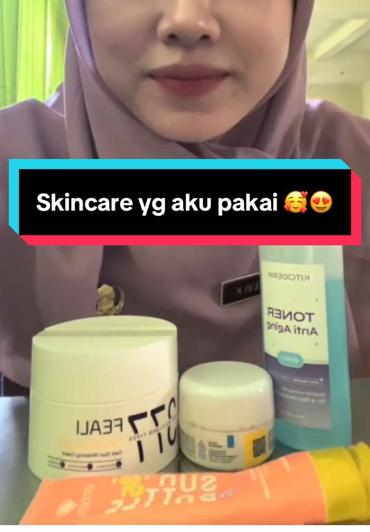 Aku upload ulang ya guys. Skincare yg aku pakai apa aja🥰😍