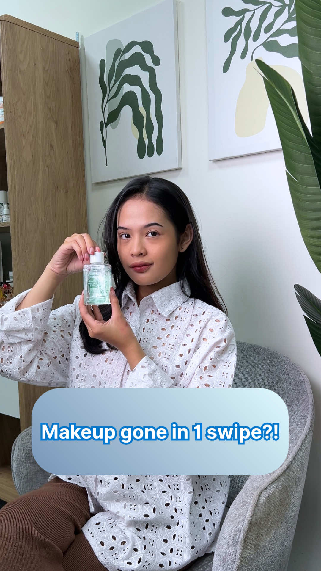 1 swipe aja, makeup langsung bye 💄✨ #Theraskin #skincare #micellarwater #doublecleansing #sensitiveskin 