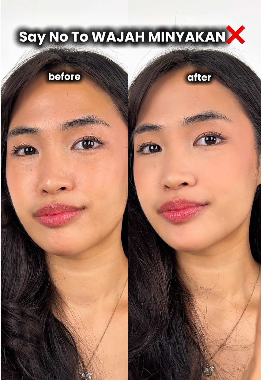 Say NO ke kulit yang berminyak 😱😱 Pakai bedak matte MAANGE udah jamin wajah kamu ngga berminyak ✨😻 #MAANGEbeauty #pilihbrushpilihMAANGE #MAANGEFriece #MAANGEmakeup #MAANGEtools 