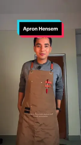 Apron paling kemas! #apron #baristaapron #aproncantikhipster 