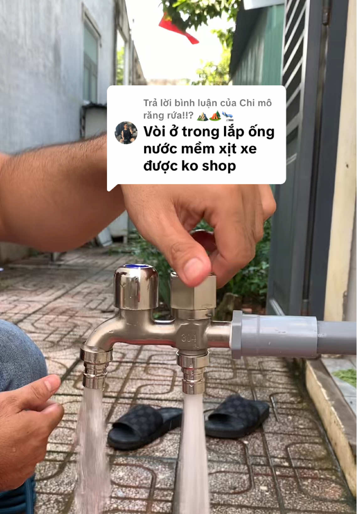 Trả lời @Chi mô răng rứa!!? ⛰️🏕️🛬 chưa tới 50 cành mà quá tiện luôn#vannuoc2daura#voinuoc2dau#voichia2dau#giadungtienich#xuhuong 