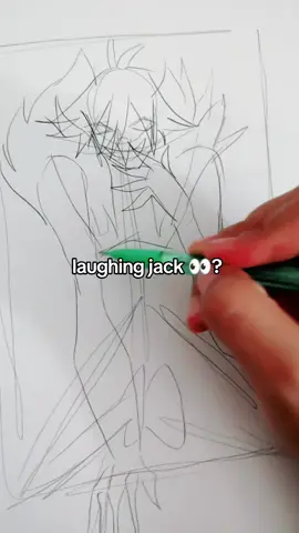 it's spooky season!! #creepypasta #laughingjack #drawing #fypシ #hopeulikeit😃 