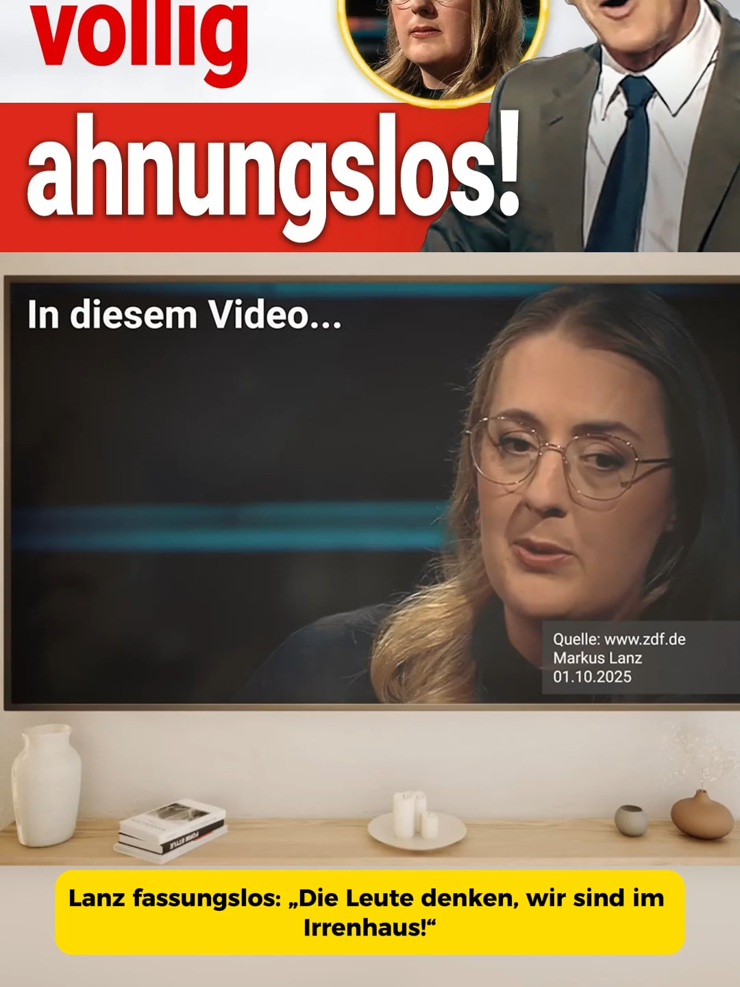 Lanz fassungslos: „Die Leute denken, wir sind im Irrenhaus!“