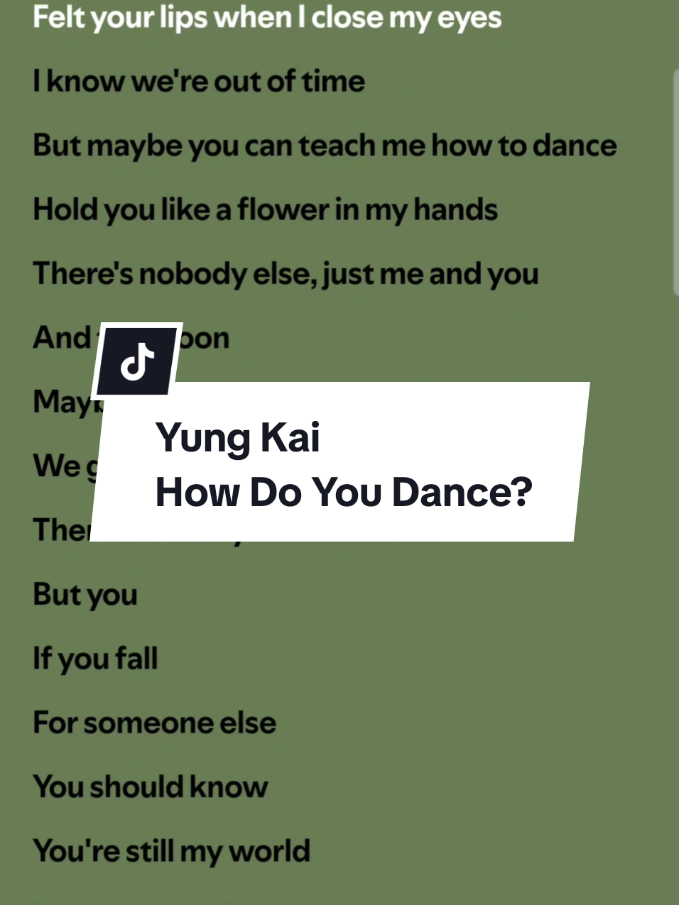 Yung Kai - How Do You Dance?  #yungkai #howdoyodance #music #lyrics #fyp 