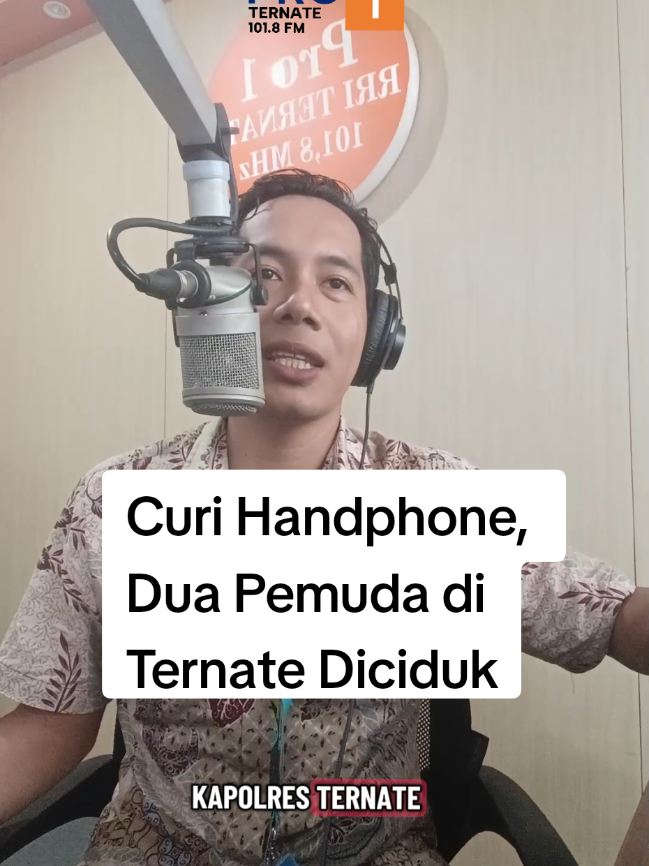 Curi Handphone, Dua Pemuda di Ternate Diciduk