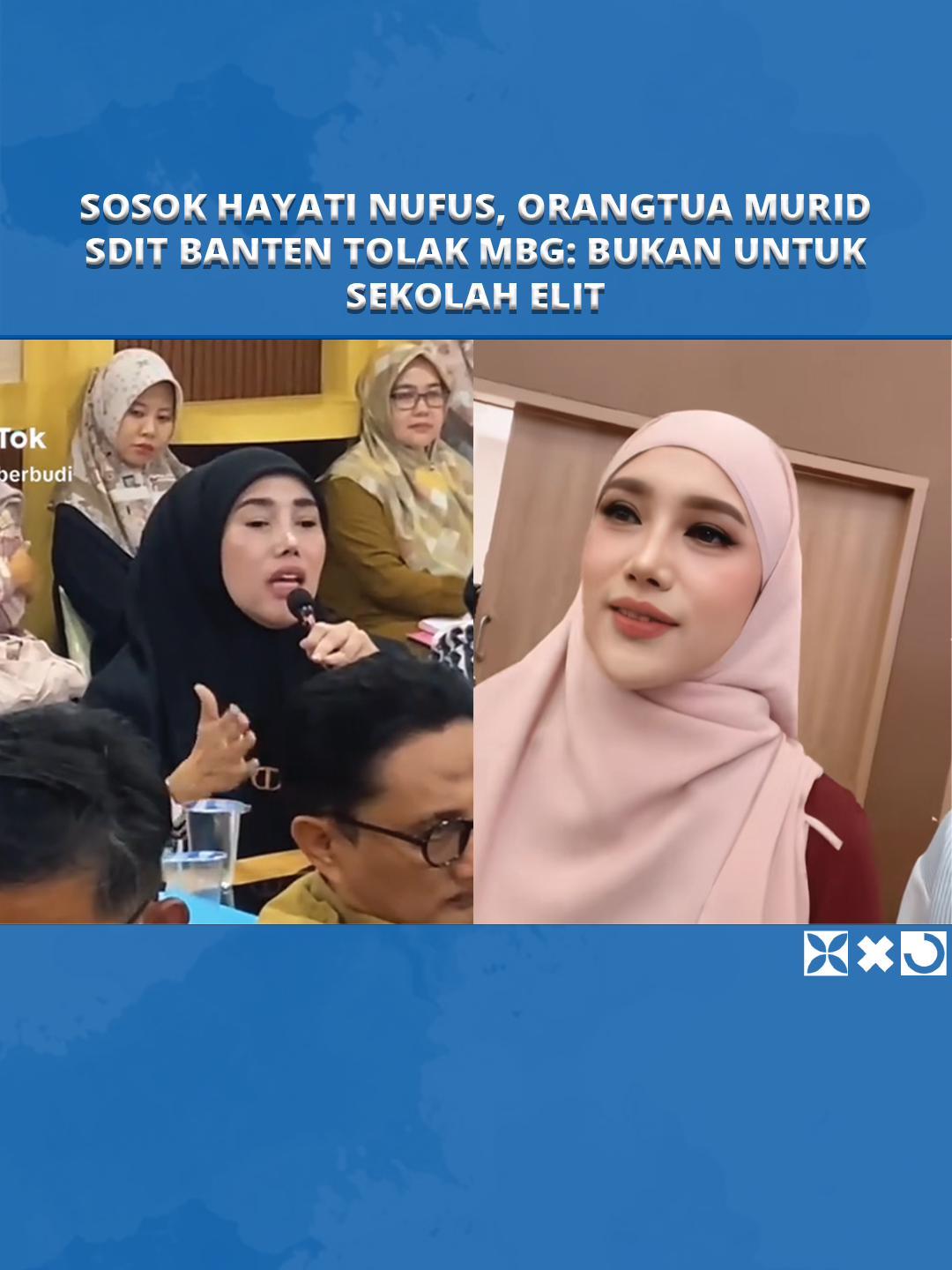 Sosok Hayati Nufus, wali murid Sekolah Dasar Islam Terpadu (SDIT) Al Izzah Serang, Banten.  Hayati Nufus viral tolak Program Makan Bergizi Gratis (MBG).  Video viral Hayati Nufus saat menolak program MBG di sekolah anaknya.  #videoviral #orangtuamurid #tolakmbg #sekolahelit #sditalizzah #banten #makanbergizigratis #hayatinufus #tibunnewssultra #fyp #viral