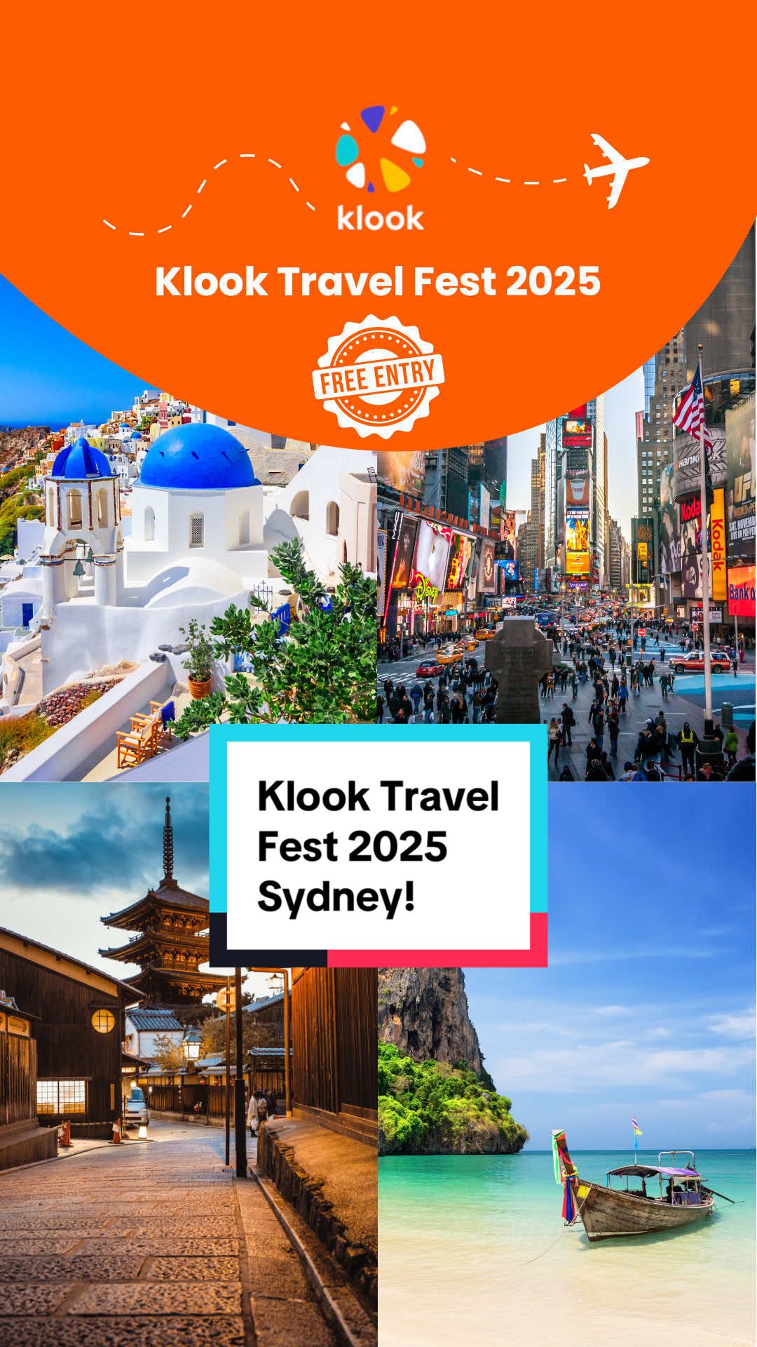✈️ Sydney’s Biggest Travel Event is BACK! Klook Travel Fest 2025  @Klook AU & NZ  📅 8–9 Nov 2025 | 🕙 10am–4pm 📍 Sydney Showgrounds  💸 FREE entry – Pre-book via the link in bio 🔗 What’s waiting for you at Klook Travel Fest 2025:  🎁 Huge “WIN A TRIP” prizes – Disney Cruise, Japan , South Korea, Thailand, Malaysia, Hong Kong, Queensland + more!  💥 48hr Event-Exclusive FLASH DEALS: * Up to 20% OFF Disneyland California & Walt Disney World Florida 🏰 * Up to 30% OFF South Korea tours 🇰🇷 * Up to 20% OFF Japan activities 🍣 * Up to 50% OFF Malaysia 🏝️ * Up to 30% OFF Thailand, Vietnam & Bali 🌴 * Up to 10% OFF Europe 🇪🇺 * Up to 30% OFF Nevada tours  🎤 Travel experts sharing insider tips + hidden gems 💡  🔥 Don’t miss out 👉 Secure your FREE spot now – link in bio! 🔗 See you there!! ✈️ Share with friends!  #klook #travelhacks #travelinspo #traveldeals #sydneyevents 