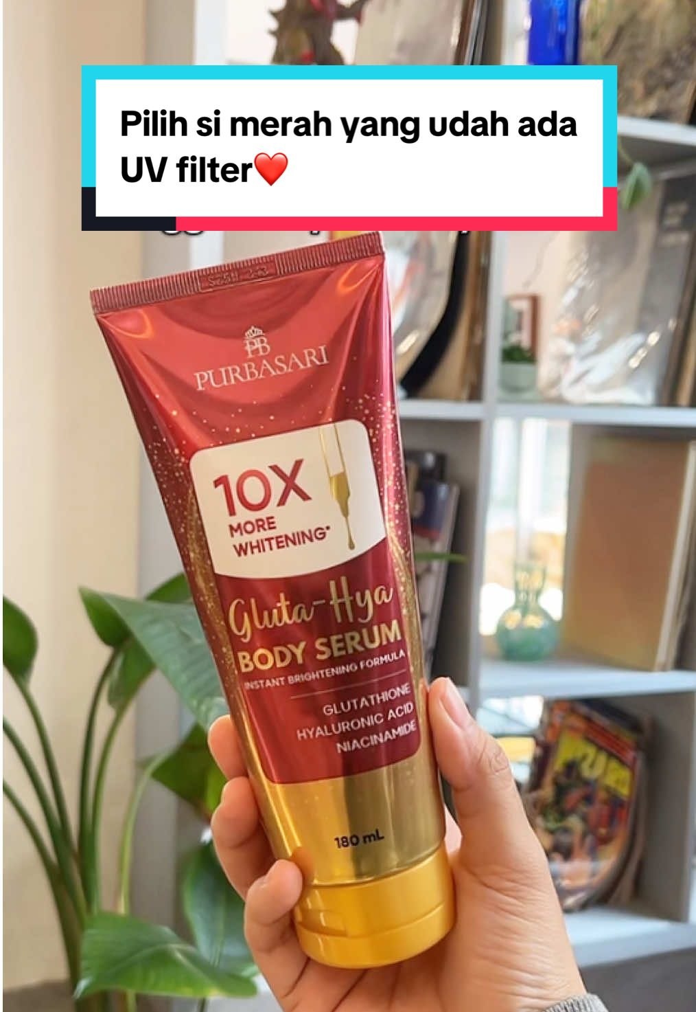 Pilih Si Merah yang udah ada UV filter❤️ #belilokal #purbasari #bodycareviral 