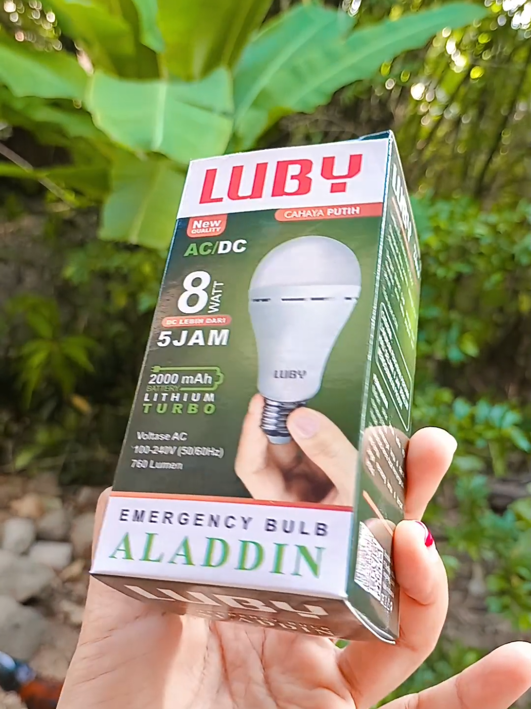 Lampu Emergency Luby, tetap nyala meski listrik padam. Baterai awet lebih dari 5 jam, cahaya super terang!