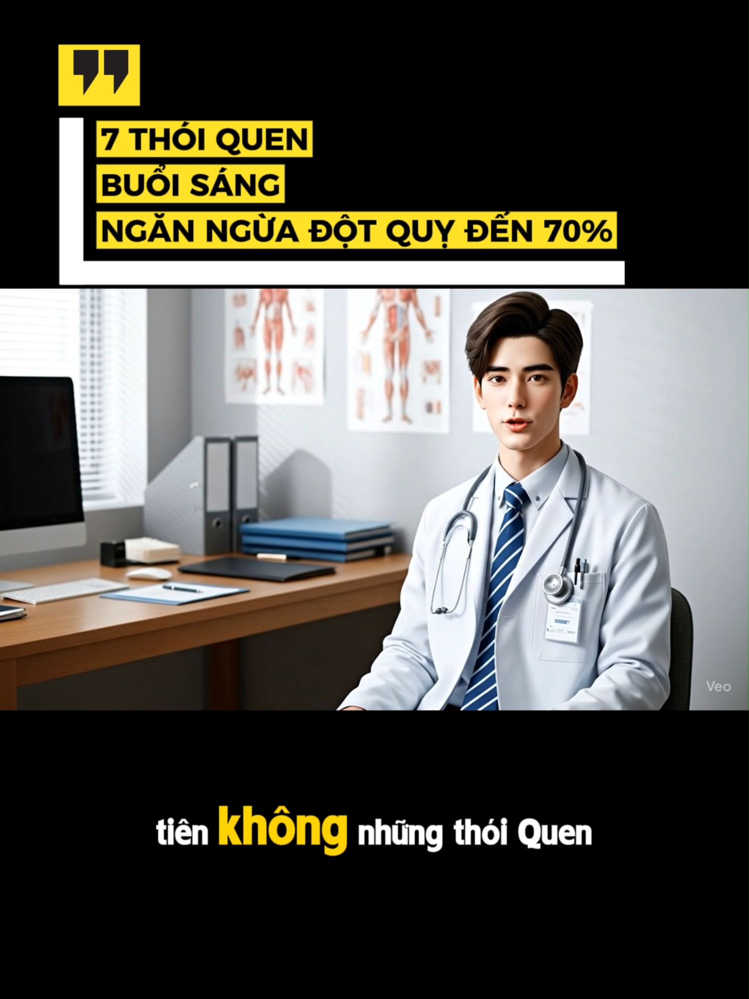 7 thói quen buổi sáng giúp phòng ngừa đột quỵ, bạn đã biết chưa? #dộtquỵ #sứckhỏe #thóiquenbuổisáng #bácsĩlập #sốngkhỏemỗingày