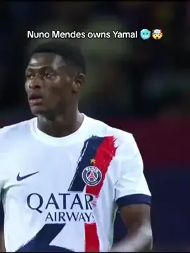 Barcelona VS PSG highlights 🥶🥶🥶 Nuno Mendes owns Yamal 🔥🔥🔥#sports #BTS #fyppppppppppppppppppppppp #PSG 