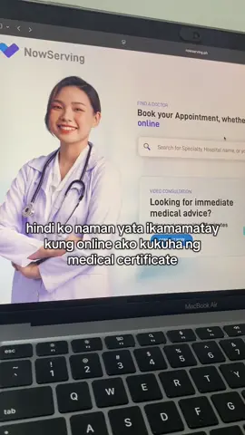 Planning to get a medical certificate online? Make sure it’s legit! 💯 NowServing offers a convenient way to get a medcert from credible doctors all around the Philippines! 💪🏻 So kahit saan ka man ngayon, NowServing’s got your back! #onlinemedicalcertificate #medicalcertificate #onlineconsultation #fyp 
