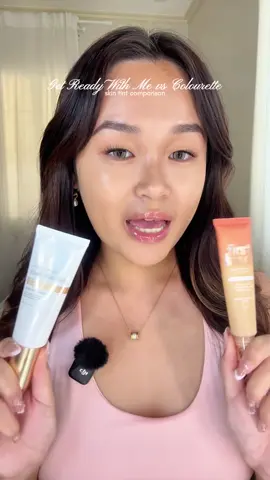 comparing the @GRWM Cosmetics daily skin tint to @Colourette Cosmetics first base 💗 #beautyph #BeautyTok #makeup #makeupph 