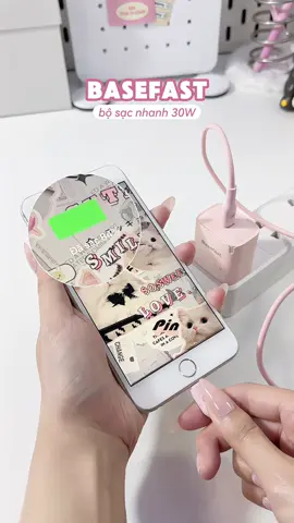 bộ sạc nhanh 30W nhà Basefast #sacnhanh #sacnhanh30w #basefast #sacnhanhiphone #muataitiktok 