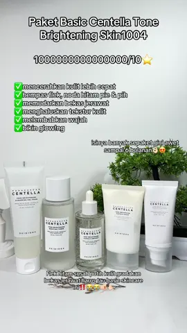 Siapa bilang skin1004 itu mahal?? kalian belum tau aja sepaket isinya segentong gini awet sampai 6 bulanan😭🫰🏻💯#skin1004 #skin1004indonesia #skin1004tonebrightening #skincarebasic #skincarerecommendations 