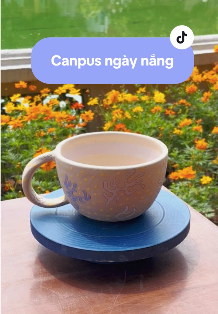 Hết bão rồi, ghé thăm Canpus nhé bạn ui 🌸 #gốm #workshop #ceramics #hanoi #handmade 