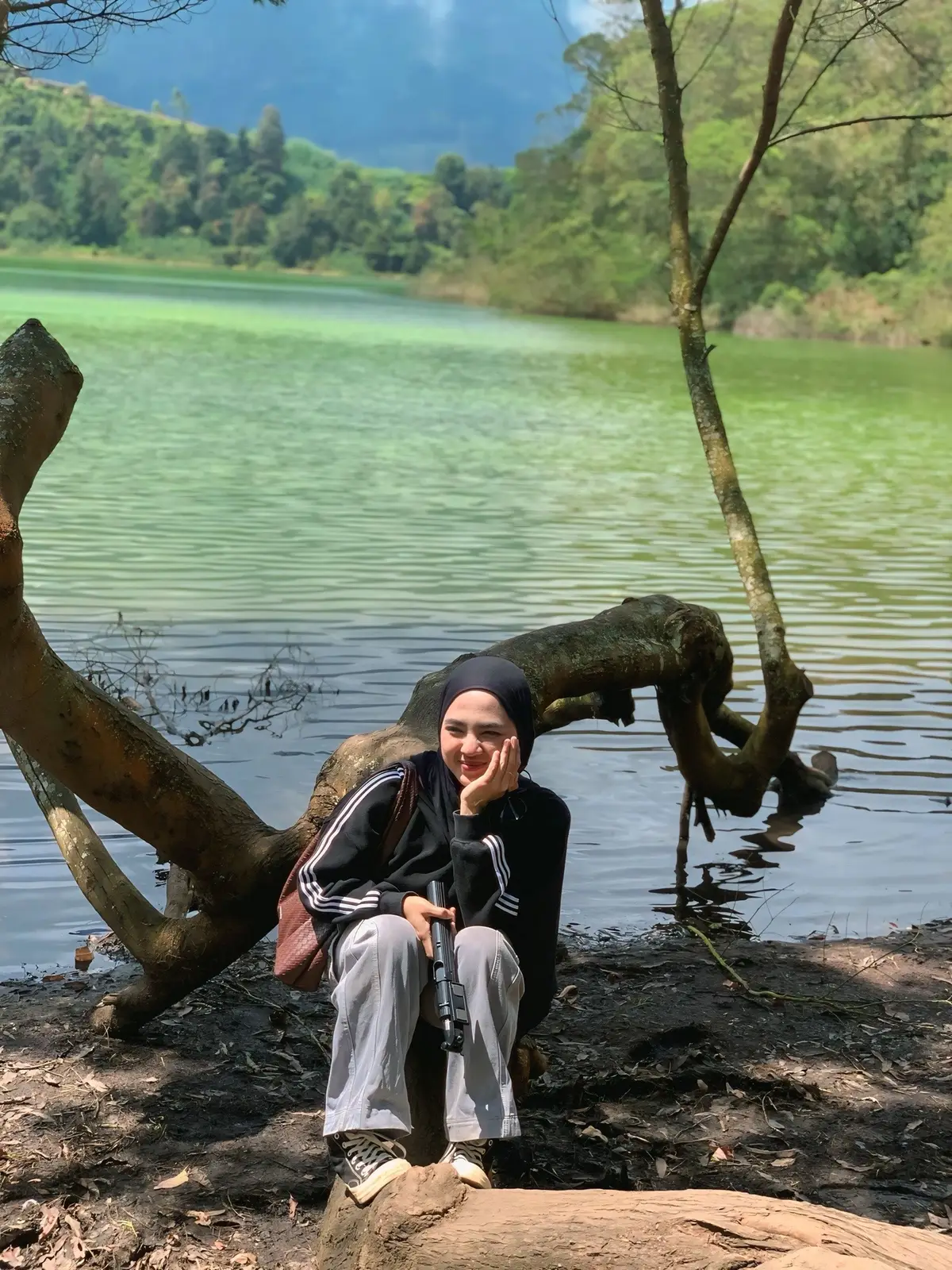 Random bgt tbtb sampe sini,, #telagawarna #dieng #fyppppppppppppppppppppppp 