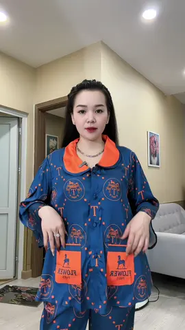 Bộ đồ ngủ pijama cổ sen mặc tại nhà#tuyenle996 #riwiew 
