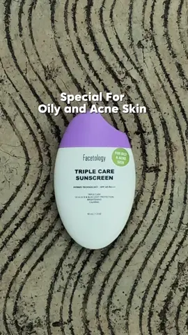 Kulit berminyak & acne-prone? Tenang aja, ini dia solusinya!🤩💜 #sunscreenfacetology #sunscreen #skincare #trend #facetology 