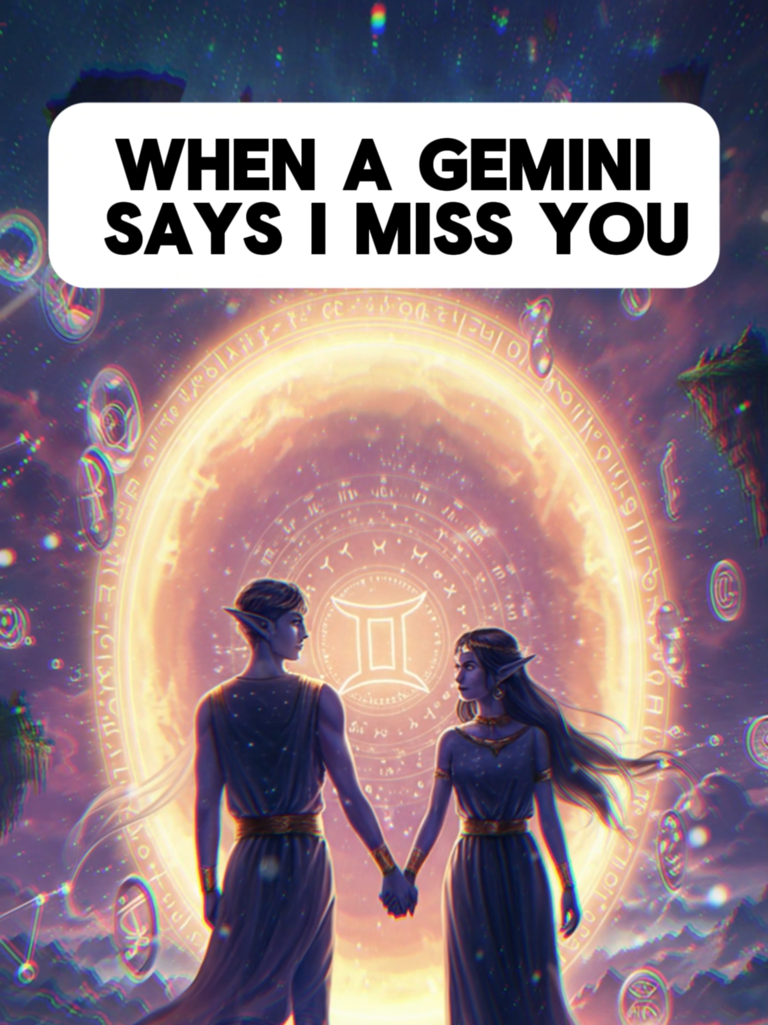 When a gemini says I miss you #zodiacsigns #astrologytiktok #astrology #zodiac #gemini♊️