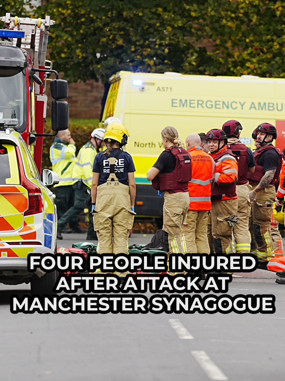 Four people have been injured after an attack at a Manchester synagogue as police confirm a suspect has been shot. The incident took place at Heaton Park Hebrew Congregation Synagogue on Middleton Road, Crumpsall this morning. In a statement, Greater Manchester Police said: 