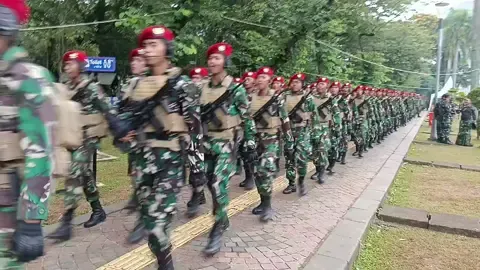 Persiapan Gladi Upacara HUT TNI ke 80 di Monas 