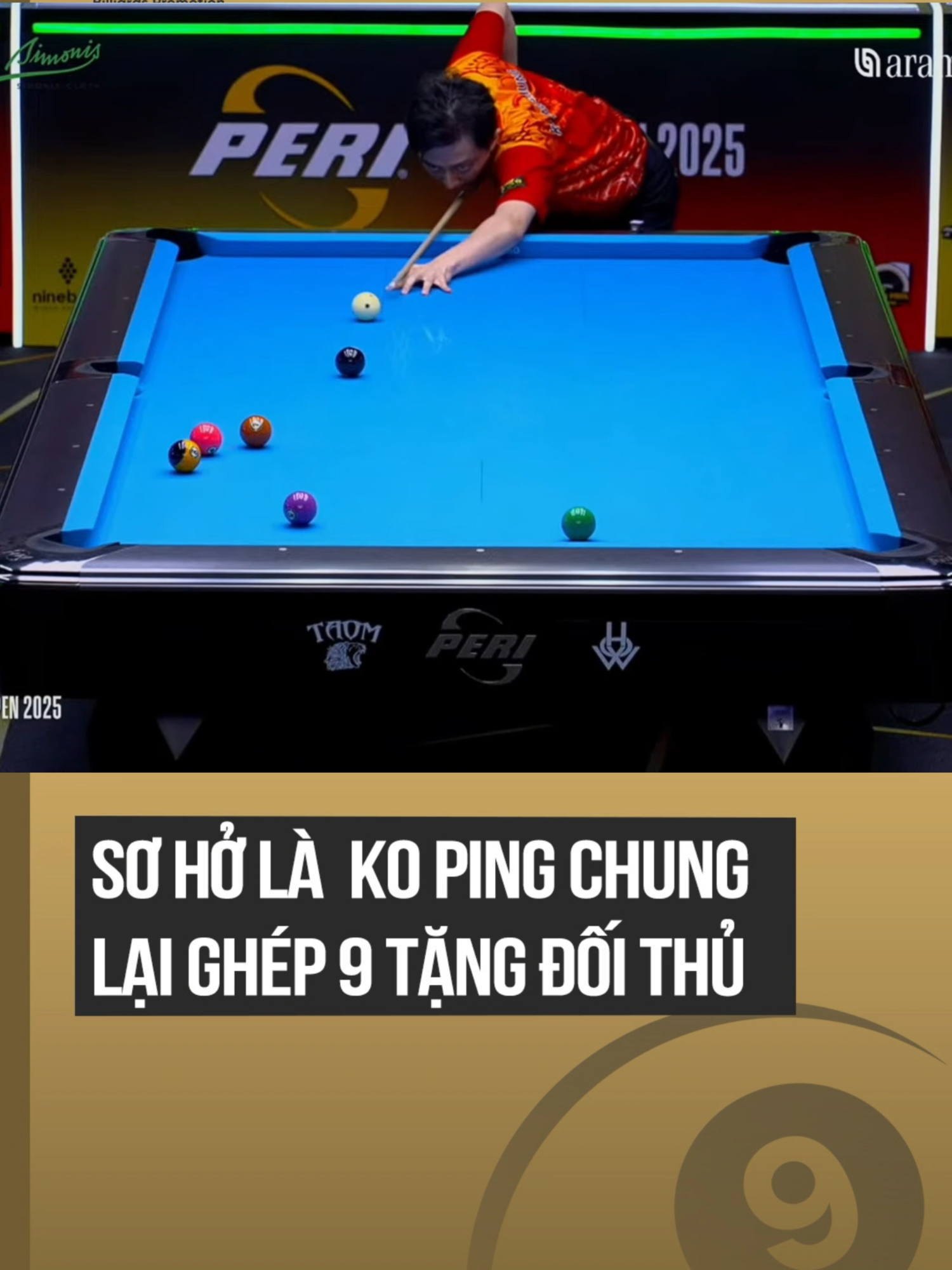 Sơ hở là Ko Ping Chung ghép 9 tặng đối thủ #billiards #pool9ball #xuhuong #periopenpool #Sportsontiktok