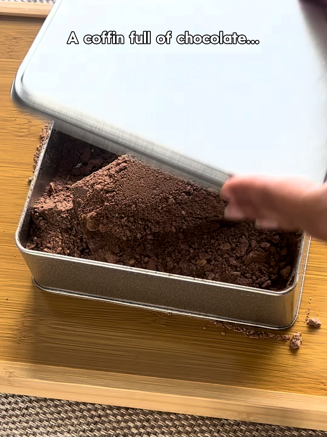 Are you ready to reveal what's inside... 💀 #chocolate #exavation #activity #halloween #spooky