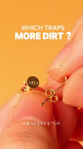 Poke-free, pain-free, problem-free. 💃 .. ★ Buy 3 FREE 1 ★ FREE Shipping ★ .. #earrings #piercings #earpiercing #jewelry #flatbackearring