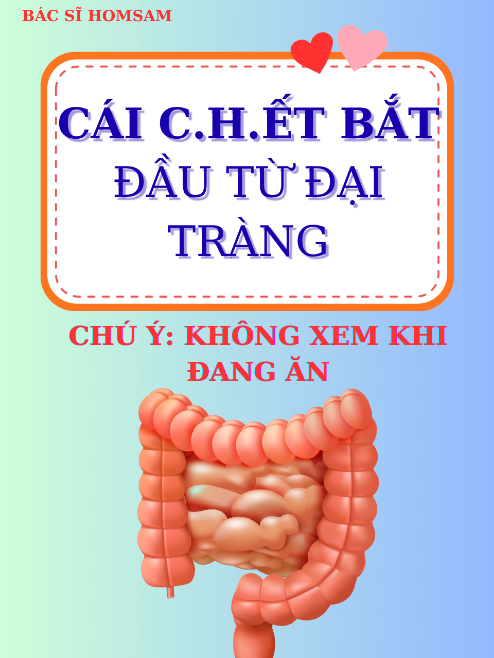 Cái C.HẾ..T bắt đầu từ ĐẠI TRÀNG?  Chú ý: Không xem khi đang ăn  #daitrang. #viemdaitrang, #ungthudaitrang