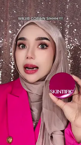 Cushion Pinkyyyyy nampol glowing tsaay 💖 #skintific #cushionviral #pinkcushion #glowing 