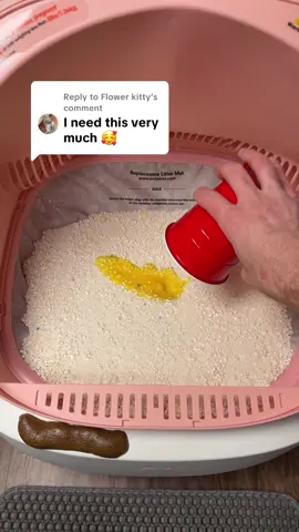 Replying to @Flower kitty simplifies the work so much #catlitter #cats #litterbox #automaticlitterbox #tiktokshopcreatorpicks 