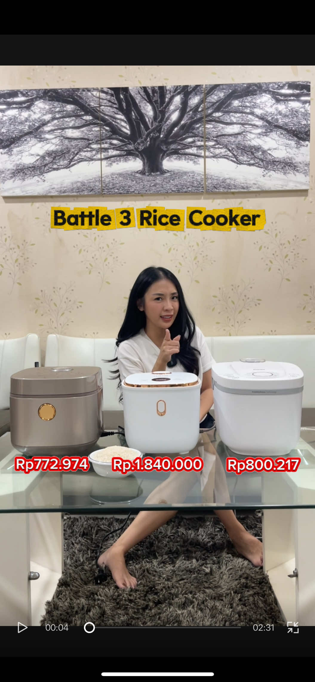 BATTLE RICE COOKER 🍚!  Test kepulenan nasi dari 3 rice cooker berbeda yang aku punya. Suprisingly ternyata yang nasinya paling pulen itu dari @MITO Electronics Digital Rice Cooker R18 ! Dengan Teknologi Low Sugar pada MITO yang dirancang untuk menghasilkan nasi pulen dan rendah gula. Memiliki fitu 8 in 1 Cooking Function: Rice, Quick Rice, Low Sugar Rice, Steam, Keep Warm, Baking, Stew, Soup. Dan Daya Rendah mulai dari 150 Watt aja 😭💗! Pakai @mito.id Digital Rice Cooker untuk hidup lebih sehat.