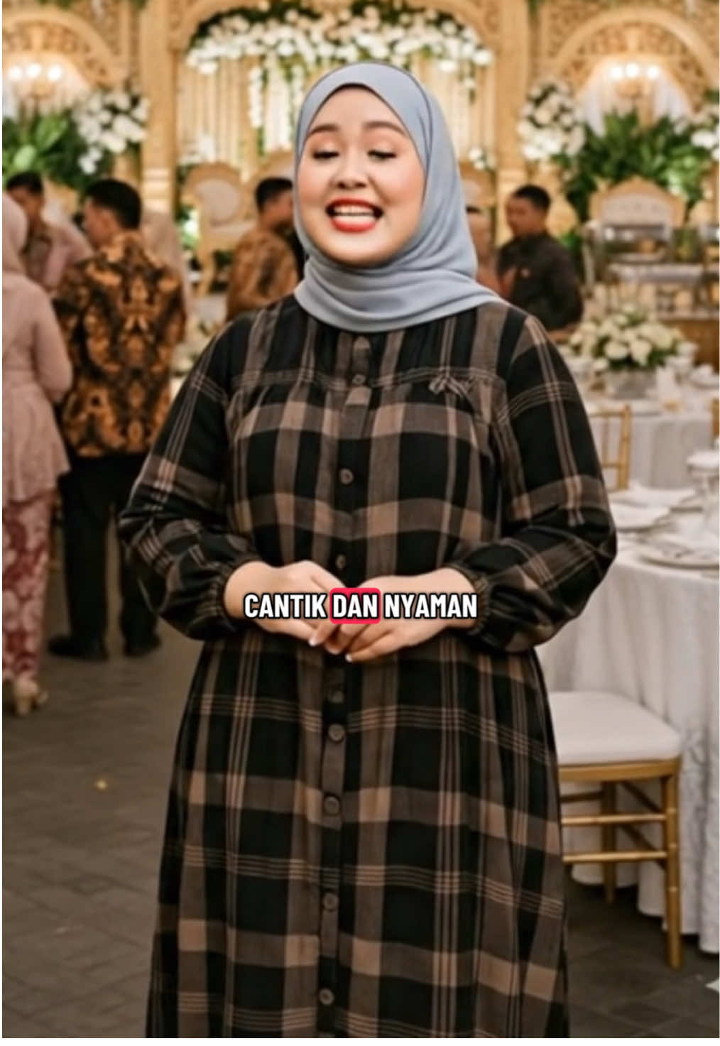 Gamis Jumbo Rayon Motif Kotak Kekinian #bigsizewanita #bylelga #gamisjumbo #gamisrayon 