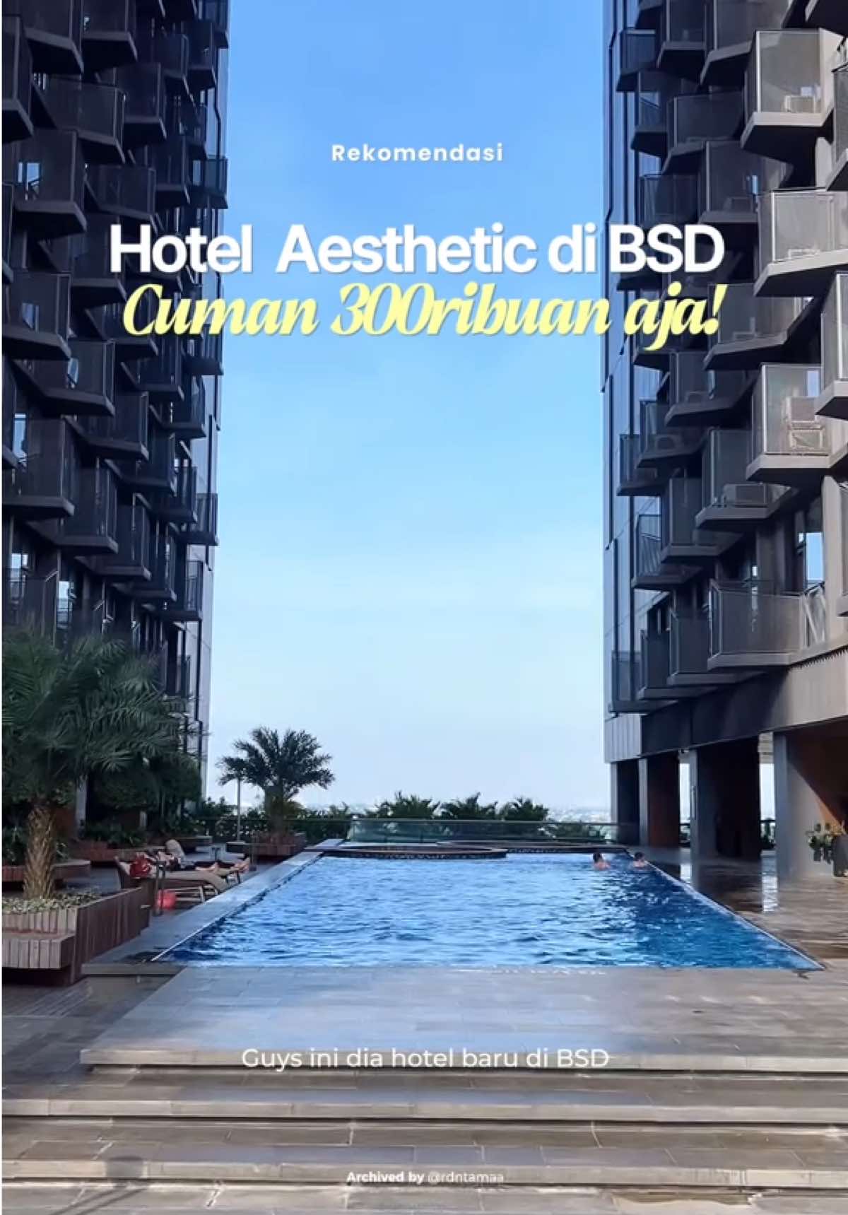 Staycation ga harus mahal, di Model J Hotel BSD, cukup 300ribuan udah dapet kamar cozy & aesthetic vibes. Perfect buat recharge ✨ #nexlevellingoctober #nexmodeljhotel #promoseruweekend #hotelmurah #hotelbsd 