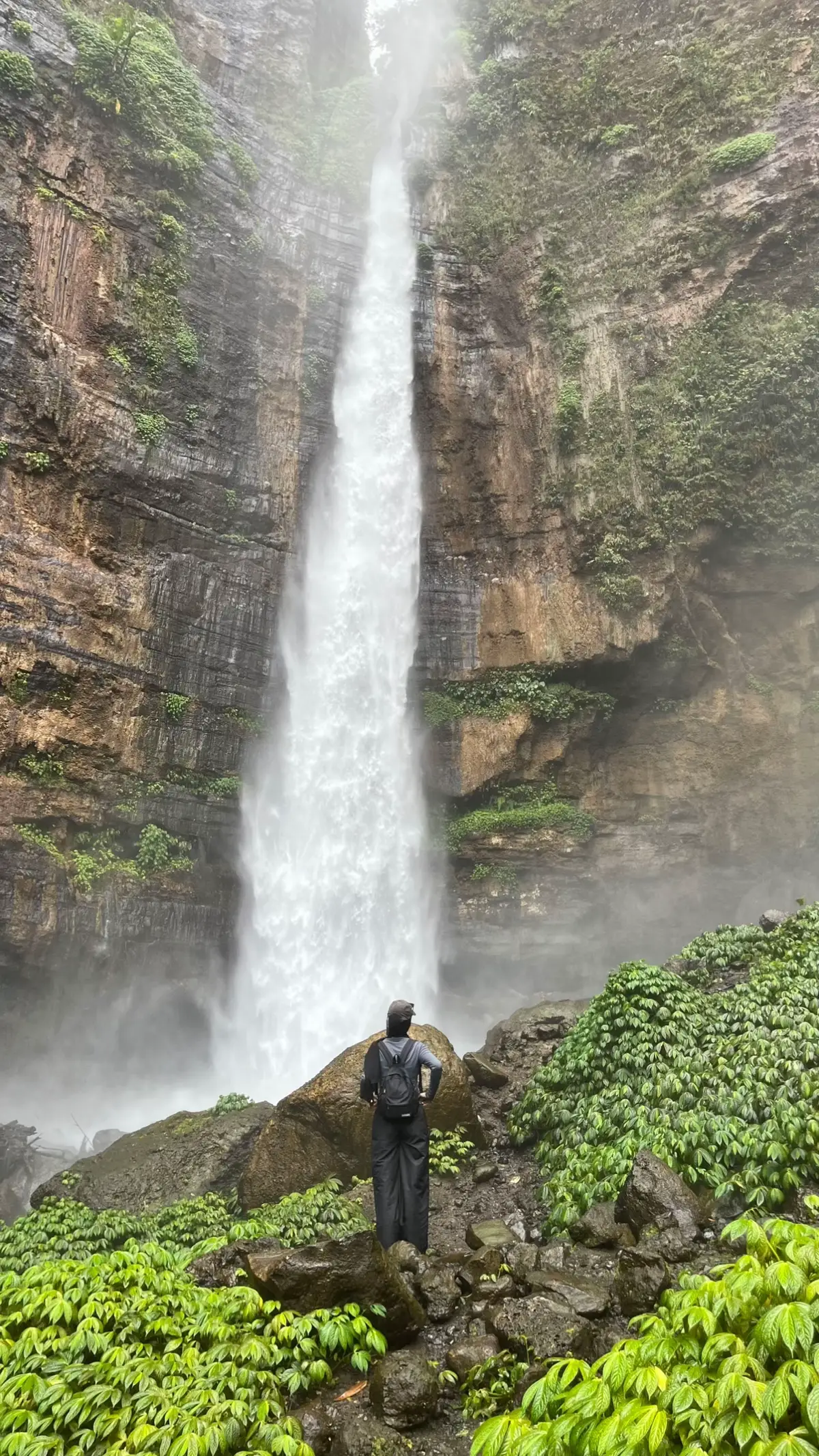 back to nature🍃 #waterfall #kapasbiru #fyf 