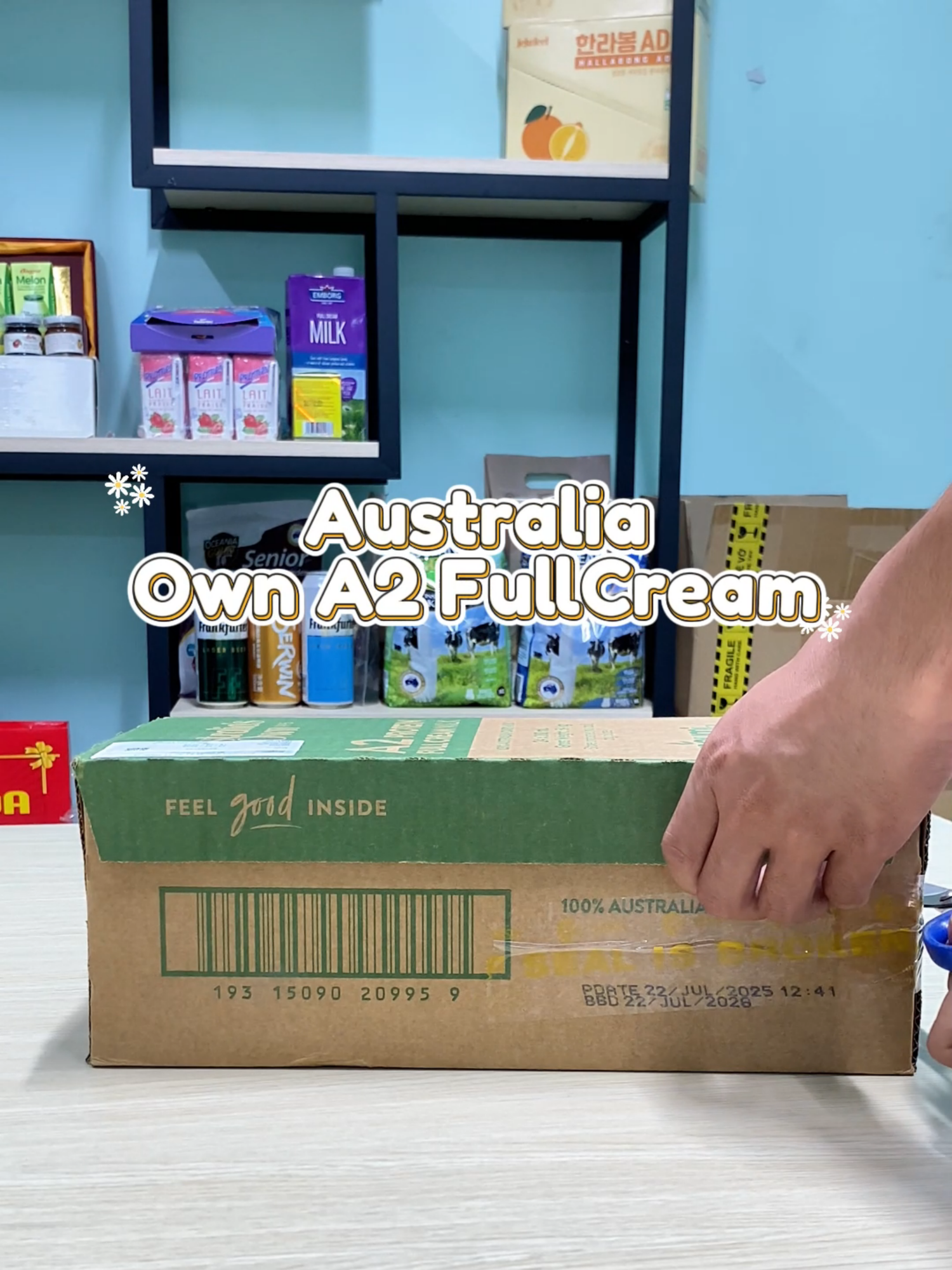 Sữa Own A2 Full Cream 200ml nhập khẩu từ Úc, đạm A2 giúp bé dễ hấp thu #suachobe #suatuoi #suanhapkhau #suanguyenkem #suatuoi