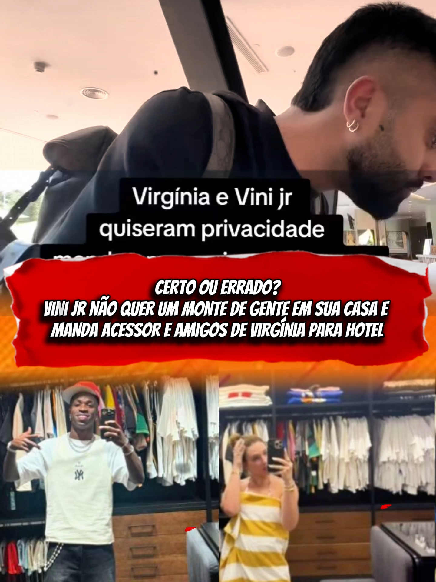 certo ou errado? @vinijr não quer os amigos da @virginiafonseca em sua casa e manda todos para um hotel #virginia #privacidade #vinijr#bruno_cesar_rodrigo @brunocesarerodrigo
