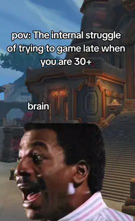 The struggle for this is real, I managed for a few nights and then I have to crash out hard for like a week to regain sleep 😂🙈😭💀 #worldofwarcraft #warcraft #meme #warcraftmemes #wow 