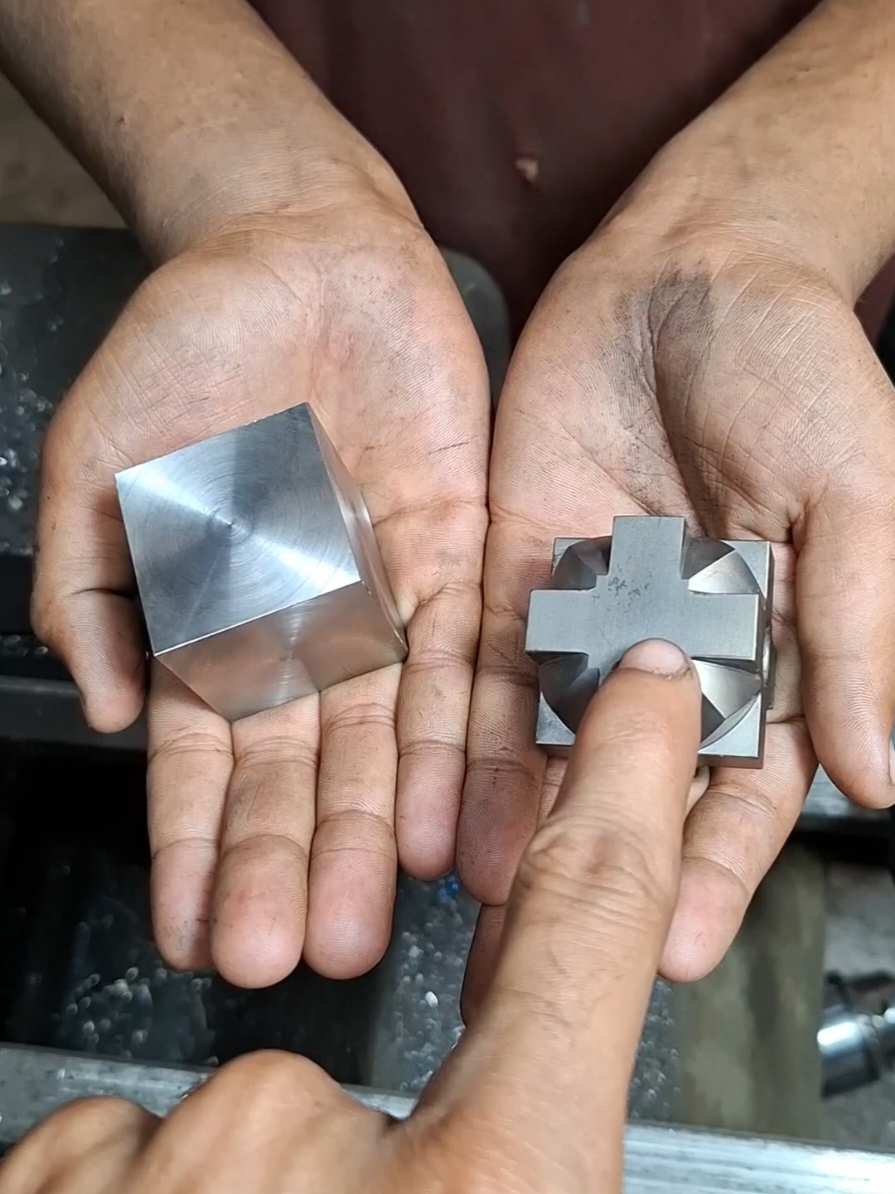 Making a crazy part of metal on lathe #mechanical #engineering #lathe #shorts #ytshorts #latheturning #foryou #tools #iron #steel #ss #10m 