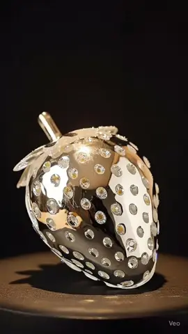 Cutting silver strawberry #asmrvideo #oddlysatisfying #asmr #asmrsounds 