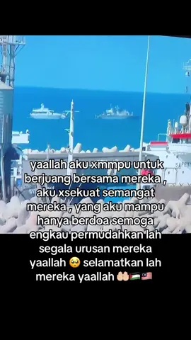 ya allah selamatkanlah perjalanan pergi dan balik untuk semua yg sedang berjuang untuk sampai di bumi gaza 🤲🏻 aamiin #sumudfrotilla #gaza #freepalestine #israhell 