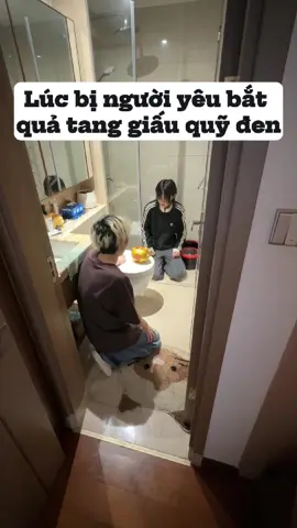 Lúc bị người yêu bắt quả tang giấu quỹ đen #couple #haihuoc #tinhyeu #genz 